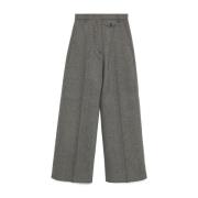 Wijde Broek in Elegante Stijl Sportmax , Gray , Dames