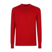 Rode Sweatshirt Aw24 Herenmode Tagliatore , Red , Heren