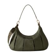 Militair Groene Hobo Tas Borbonese , Green , Dames