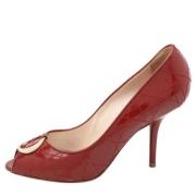 Pre-owned Leather heels Dior Vintage , Red , Dames