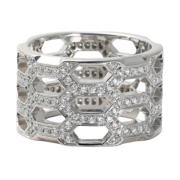 Pre-owned White Gold rings Bvlgari Vintage , Gray , Dames