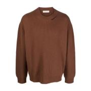 Bruine Crewneck Sweater Paura , Brown , Heren