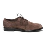 Bruine Suède Derby Schoenen Alexander Hotto , Brown , Heren