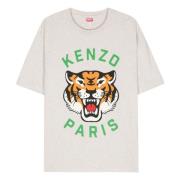 Lichtgrijs T-shirt Kenzo , White , Heren