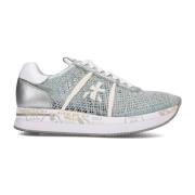 Grijs Groen Gehaakte Sneakers Premiata , Multicolor , Dames