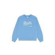 Blauwe Allure Katoenen Sweater met Logo The New Society , Blue , Dames