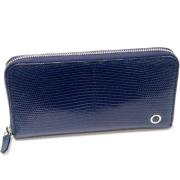 Pre-owned Leather wallets Bvlgari Vintage , Blue , Dames