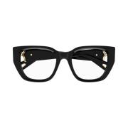 Cat-eye acetaatbril met Gold Marcie-logo Chloé , Black , Unisex