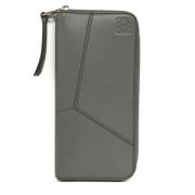 Pre-owned Leather wallets Loewe Pre-owned , Gray , Dames