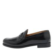 Pre-owned Leather flats Christian Louboutin Pre-owned , Black , Dames