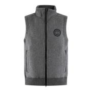 Stijlvol Fleece Vest voor Heren Canada Goose , Gray , Heren