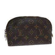 Pre-owned Canvas pouches Louis Vuitton Vintage , Brown , Dames