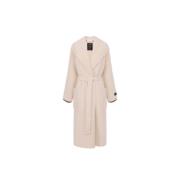 Stijlvolle Jassen Collectie Elisabetta Franchi , Beige , Dames