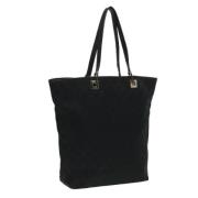 Pre-owned Canvas totes Gucci Vintage , Black , Dames