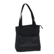 Pre-owned Canvas totes Gucci Vintage , Black , Dames