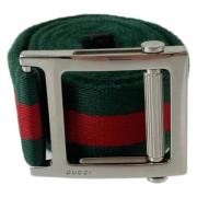 Pre-owned Cotton belts Gucci Vintage , Green , Dames