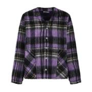 Plaid Check Cardigan Palm Angels , Multicolor , Dames