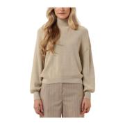 Beige Coltrui voor Vrouwen Moss Copenhagen , Beige , Dames