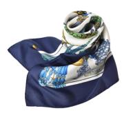 Pre-owned Canvas scarves Hermès Vintage , Multicolor , Dames