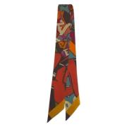 Pre-owned Canvas scarves Hermès Vintage , Multicolor , Dames