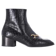 Pre-owned Leather boots Stella McCartney Pre-owned , Black , Dames