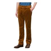 Fluwelen broek met Franse zakken Massimo Alba , Brown , Heren