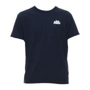 Navy T-shirt en Polo Sundek , Blue , Heren