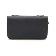 Pre-owned Leather wallets Louis Vuitton Vintage , Black , Heren