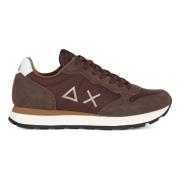 Leren en stoffen sneakers TOM Solid Sun68 , Brown , Heren