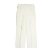 Stijlvolle Chino`s voor Vrouwen Max Mara Weekend , White , Dames