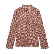 Stijlvolle Micro Maze Shirt Maliparmi , Red , Dames