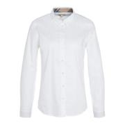 Elegante Oxford Katoenen Overhemd met Vrouwelijke Details Barbour , Wh...