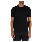 Katoenen Essential Logo Print T-shirt Emporio Armani , Blue , Heren