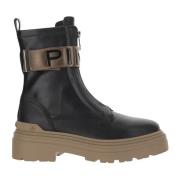 Stijlvolle Zwarte Handtas met Ritsen Pinko , Black , Dames