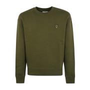 Vossenkop Patch Sweatshirt Maison Kitsuné , Green , Heren