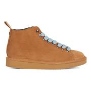 Suede Chukka Boot met Faux Fur Voering Panchic , Brown , Dames