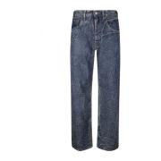 Plooi-effect Five-Pocket Jeans met Taillekoord MM6 Maison Margiela , B...