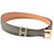 Pre-owned Leather belts Hermès Vintage , Green , Dames