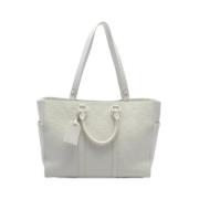 Pre-owned Leather louis-vuitton-bags Louis Vuitton Vintage , White , D...