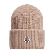 Stijlvolle Wintermuts voor Mannen Moncler , Beige , Dames