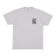 Sonic Silver Tee Regular Fit Print Carhartt Wip , Gray , Heren