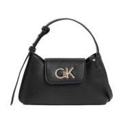 Zwarte Crossbody Tas Calvin Klein , Black , Dames