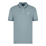 Groen Gestreept Poloshirt Emporio Armani , Green , Heren