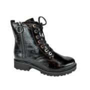 Stijlvolle veterschoenen voor vrouwen Remonte , Black , Dames