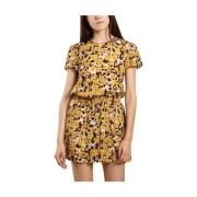 Landa Flower Print Dress Bellerose , Yellow , Dames