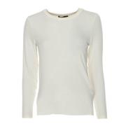 Geribbeld Longsleeve Top Drykorn , White , Dames