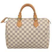 Pre-owned Canvas louis-vuitton-bags Louis Vuitton Vintage , White , Da...