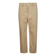 Rechte Katoenen Zak Vermoeidheid Broek Jejia , Beige , Dames