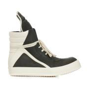 Leren High-Top Sneakers Rick Owens , Green , Heren