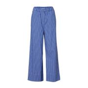 Gestreepte Broek voor een Stijlvolle Look Wakakuu Icons , Blue , Dames